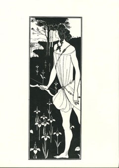 Atalanta – Originallithographie von A. Beardsley – Atalanta – 1970er Jahre