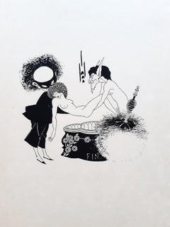 Illustration to Salomé - Rare Book Engraved by A. V. Beardsley - 1907