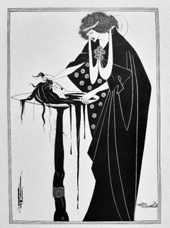 Illustration to Salomé - Rare Book Engraved by A. V. Beardsley - 1907