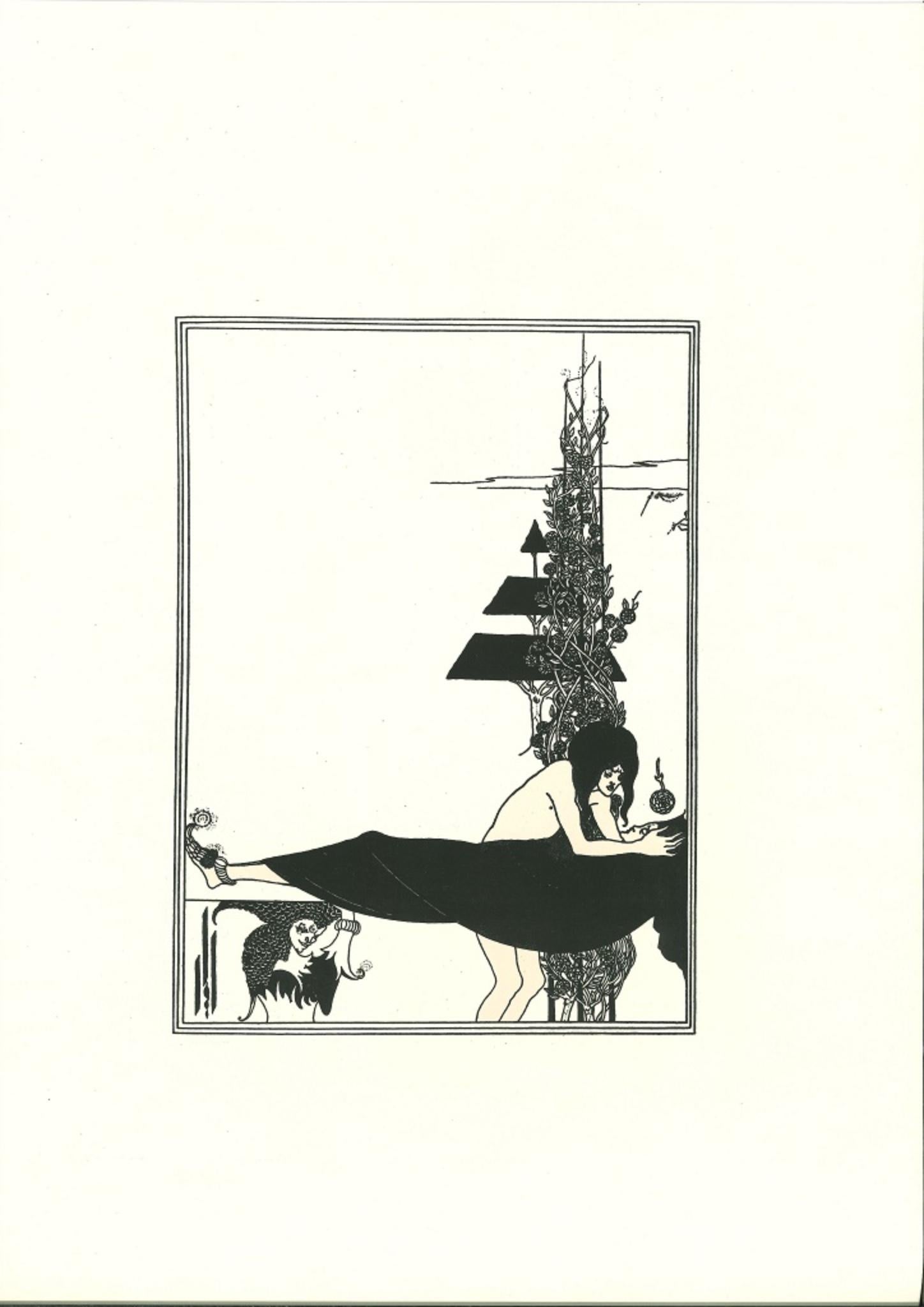 Je Baserai ta Bouche, Jokanan - Lithographie originale d'après A. Beardsley - 1970