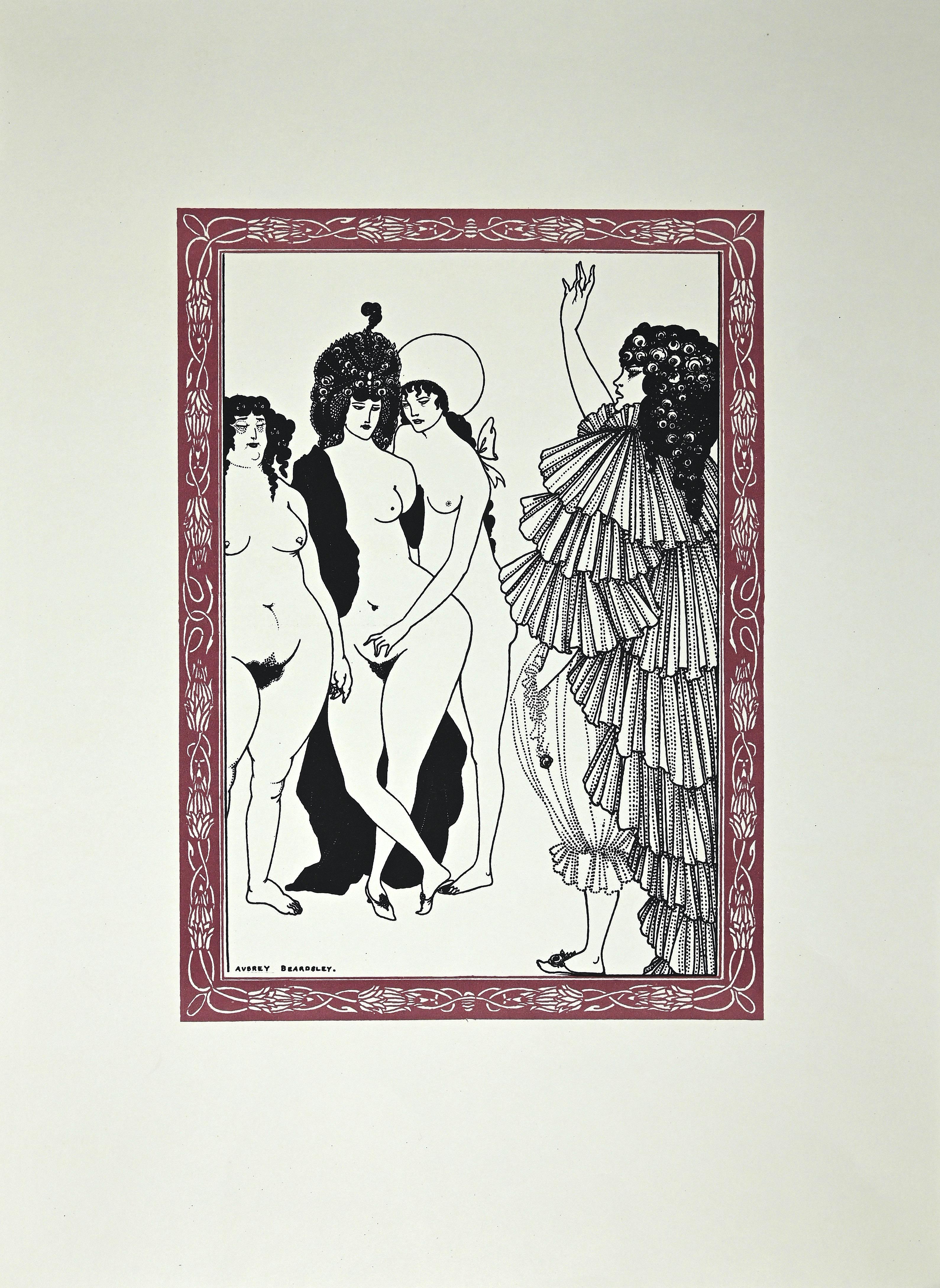 Le Serment - Lithograph after Aubrey Beardsley - 1970