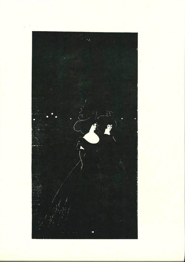 Aubrey Vincent Beardsley Figurative Print - Les Passades - Original Lithograph by A. Beardsley - 1970s