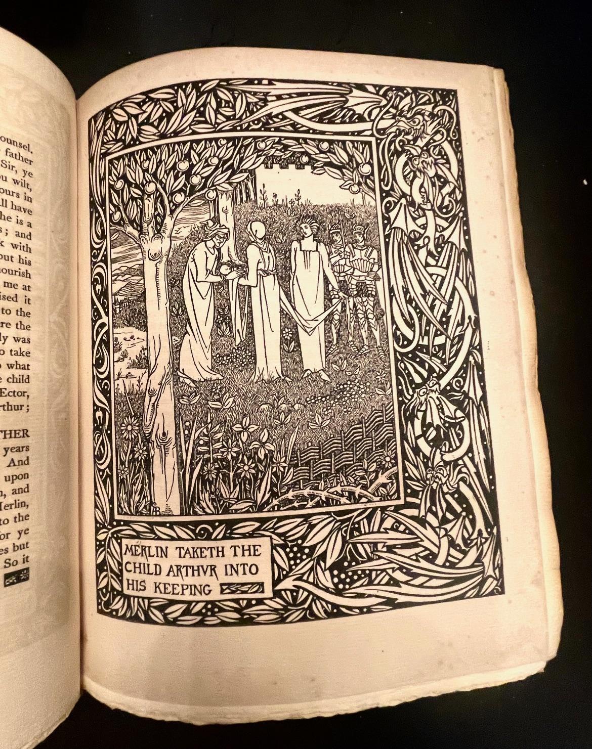 Malory, Thomas. MORTE D'ARTHUR. J. M. Dent, London, 1893. First Edition thus. 

Edition of 300 printed on Dutch handmade paper, this copy Numbered 