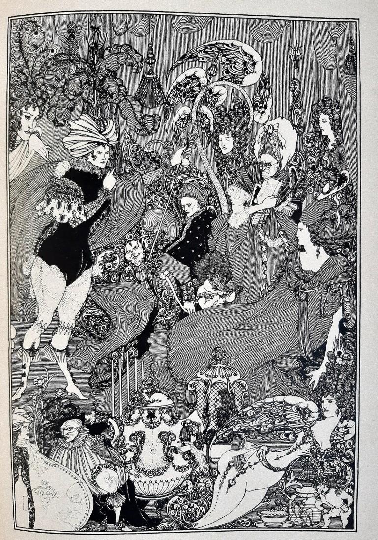 Aubrey Vincent Beardsley Figurative Print - Sous la Colline - Rare Book Illustrated by A. V. Beardsley - 1908