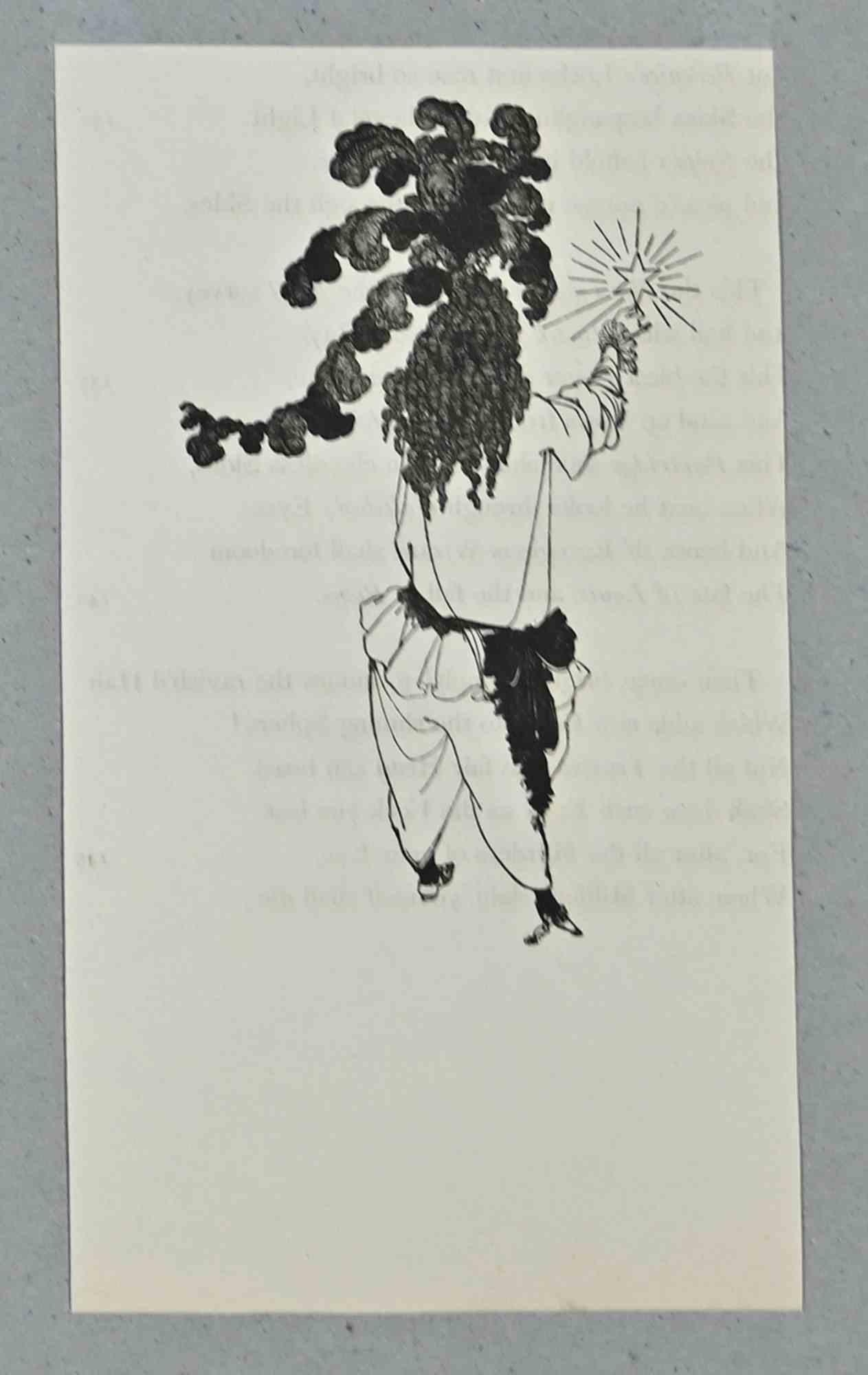 Le Rape de la serrure - Lithographie originale d'Aubrey Beardsley - 1896 - Print de Aubrey Vincent Beardsley