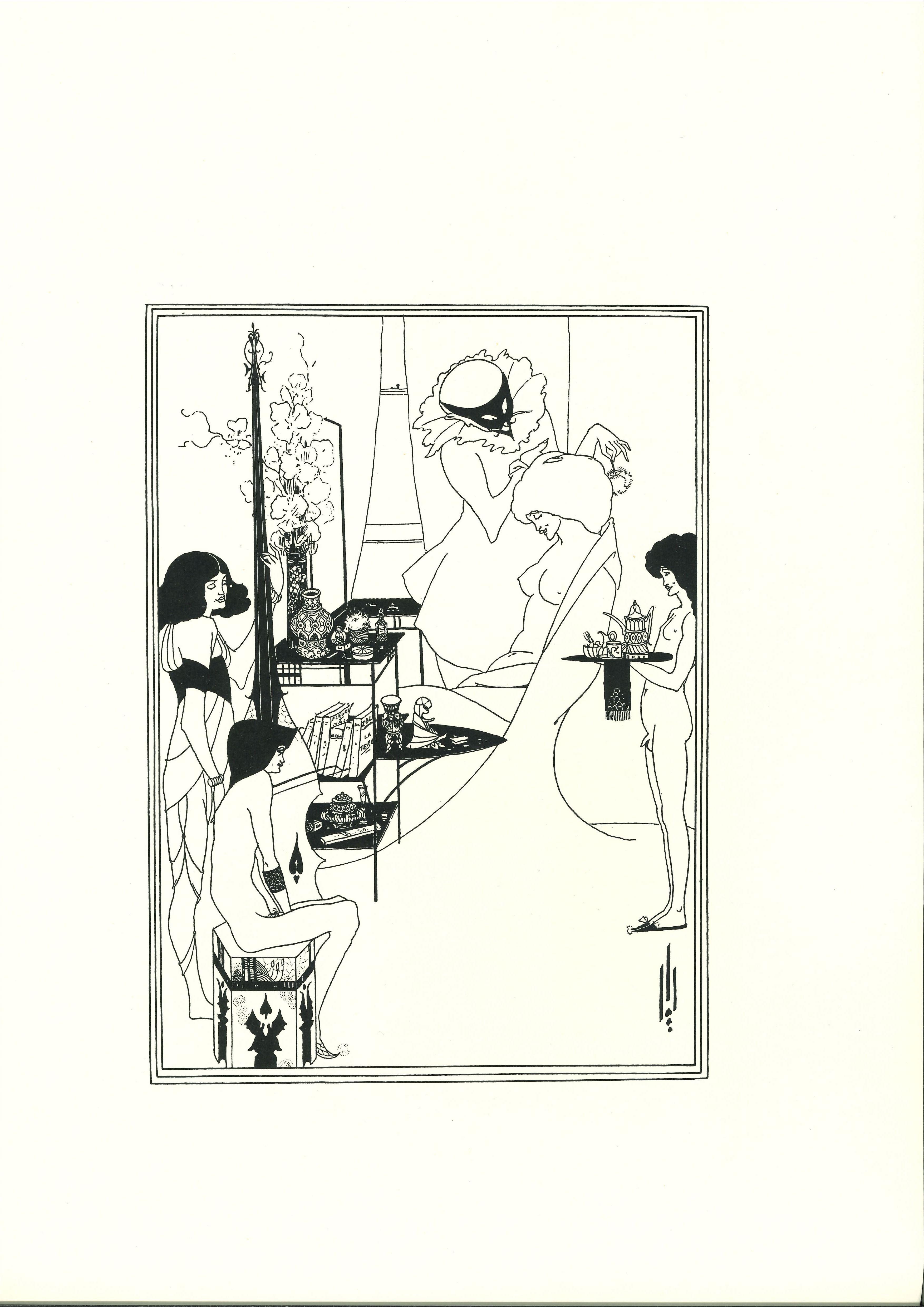 The Toilette of Salome - Original Lithograph by Aubrey Beardsley - 1970 - Print by Aubrey Vincent Beardsley