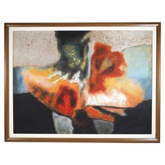 Exceptional 20th century abstract oil painting by Aubrey Williams, 'Demerara'