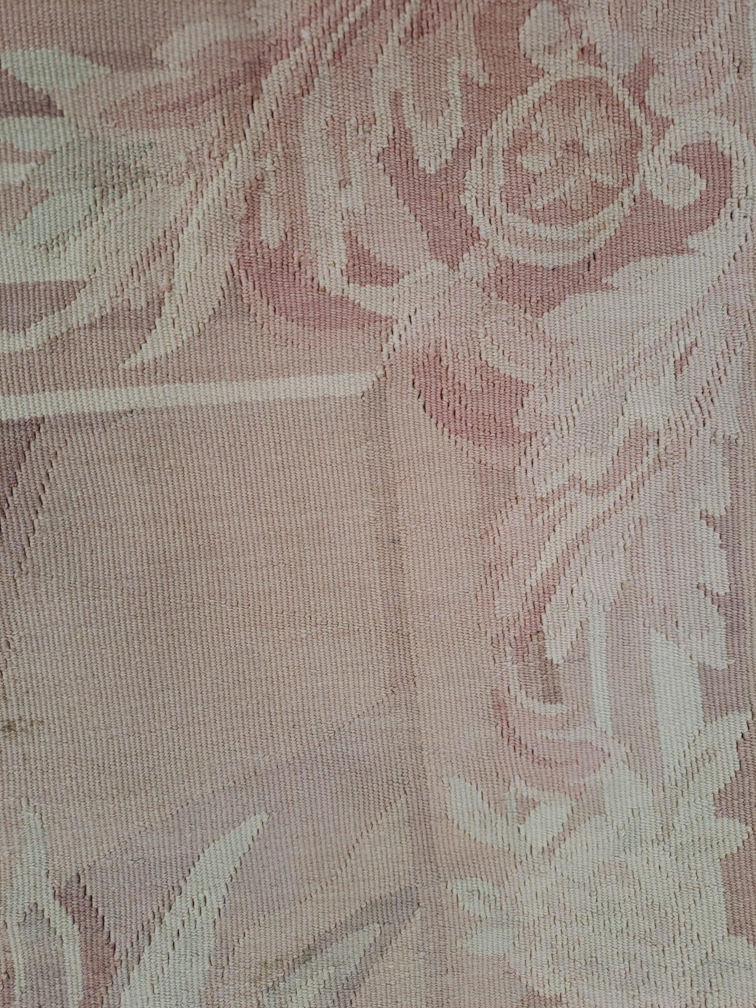 Fait main Aubusson arazzo francese fatto a mano in lana e cotone. en vente