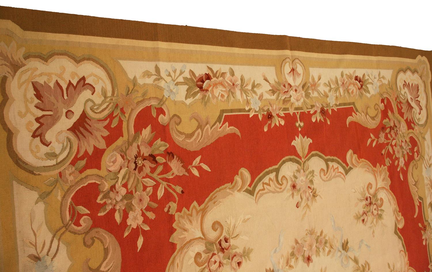 Contemporary Aubusson Rug Flat-Weave For Sale