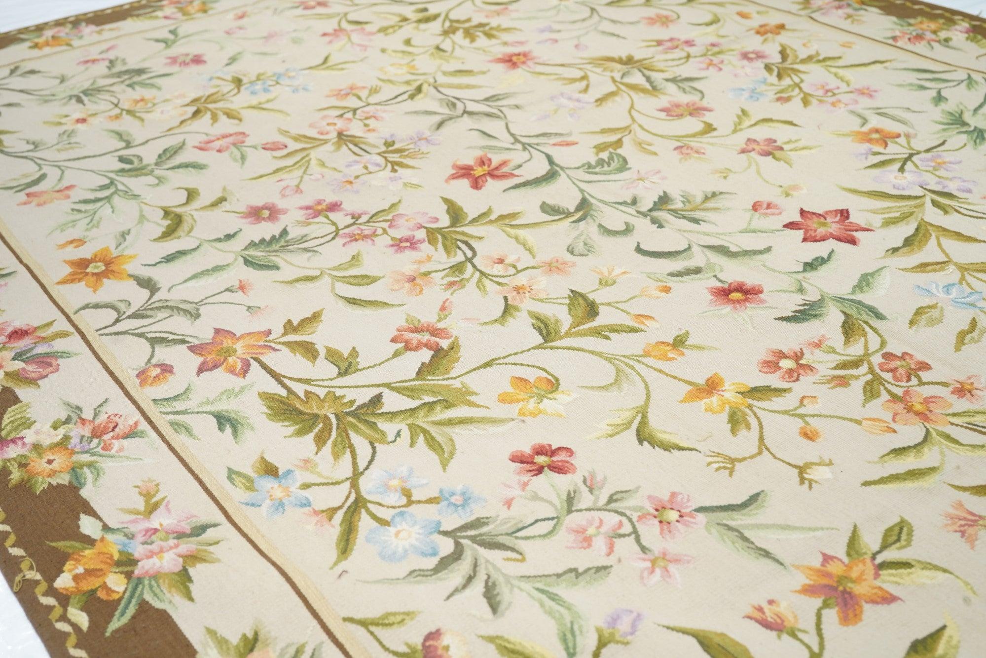Aubusson Design Wandteppich 6'0'' x 9'2'' (21. Jahrhundert und zeitgenössisch) im Angebot