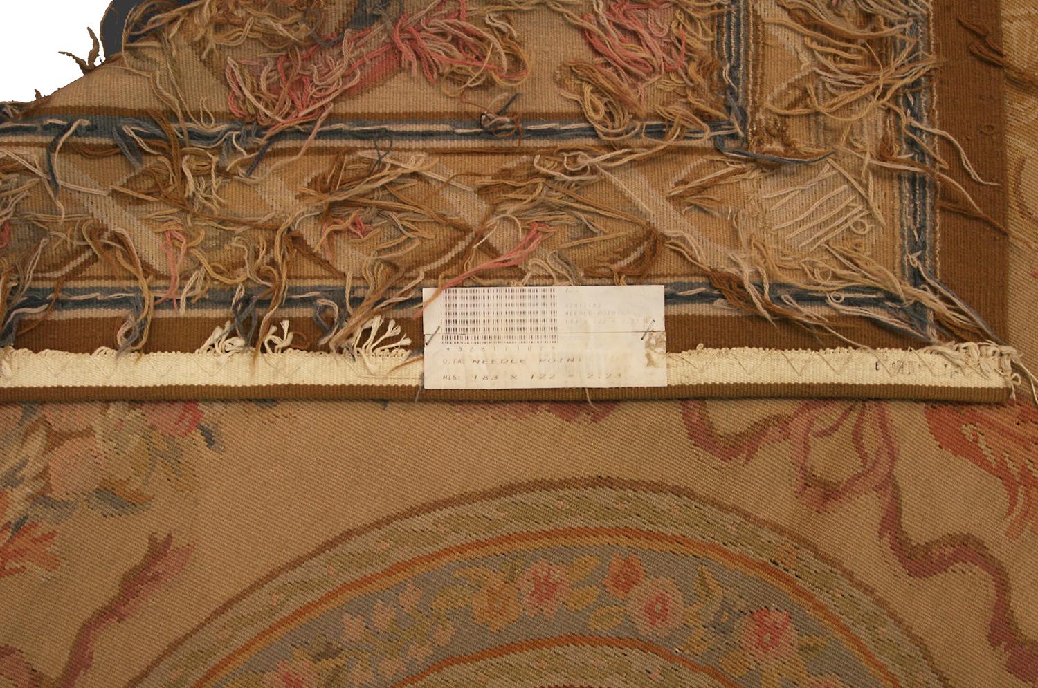 Contemporary Aubusson Rug Flat-Weave Inspired by French Style For Sale