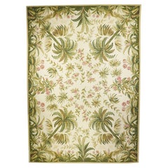 Alfombra de lana de tejido plano Aubusson 12'0" x 15'0"