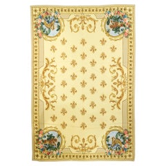 Aubusson Flat Weave Wool Rug 6'0" x 9'0"