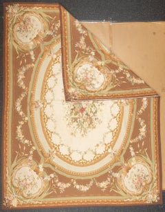 Flachgewebter Aubusson-Wollteppich 8'0" x 10'0"