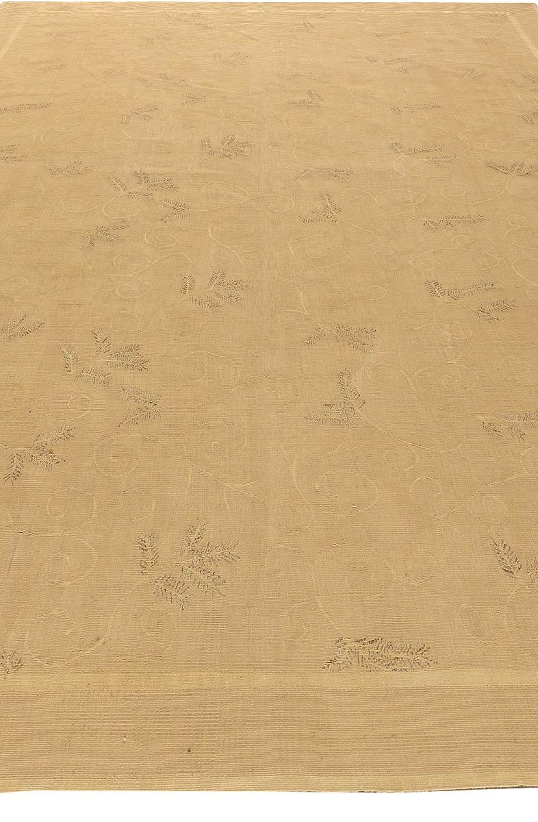 Chinese Aubusson Floral Design Rug by Eric Cohler for Doris Leslie Blau For Sale
