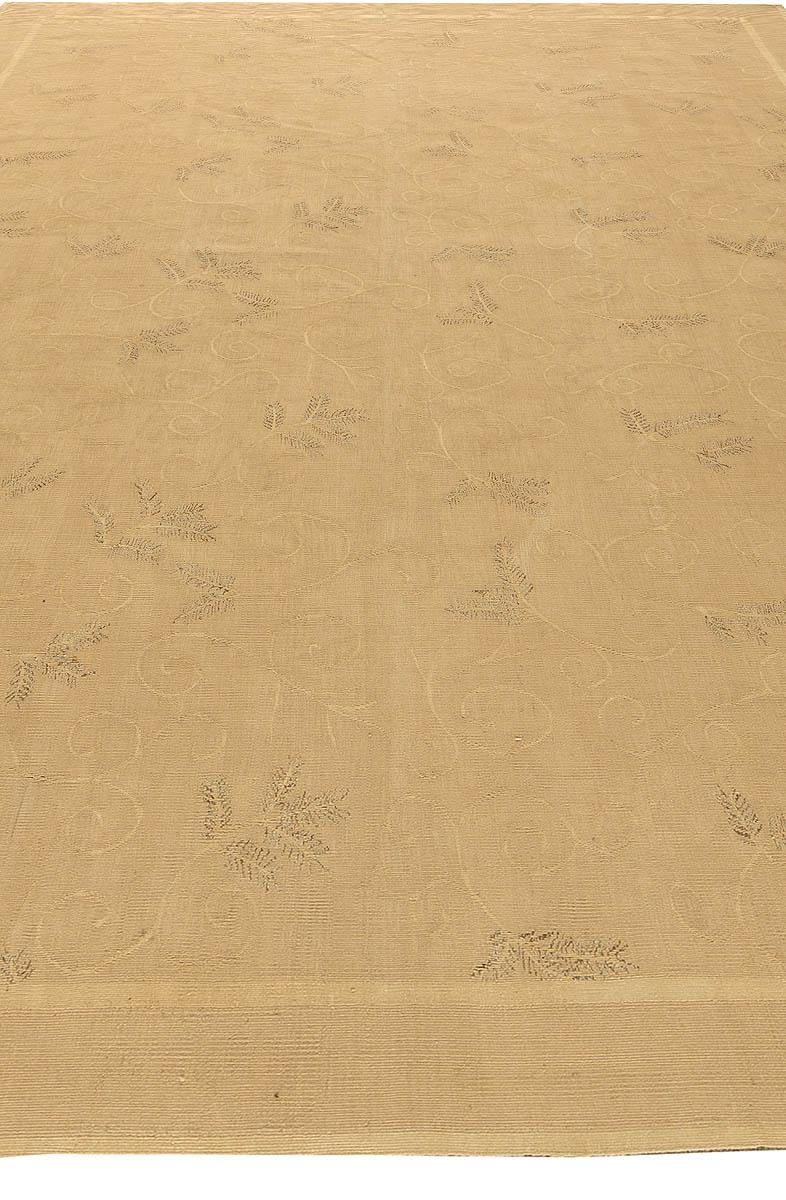 Chinese Aubusson Floral Design Rug by Eric Cohler for Doris Leslie Blau For Sale