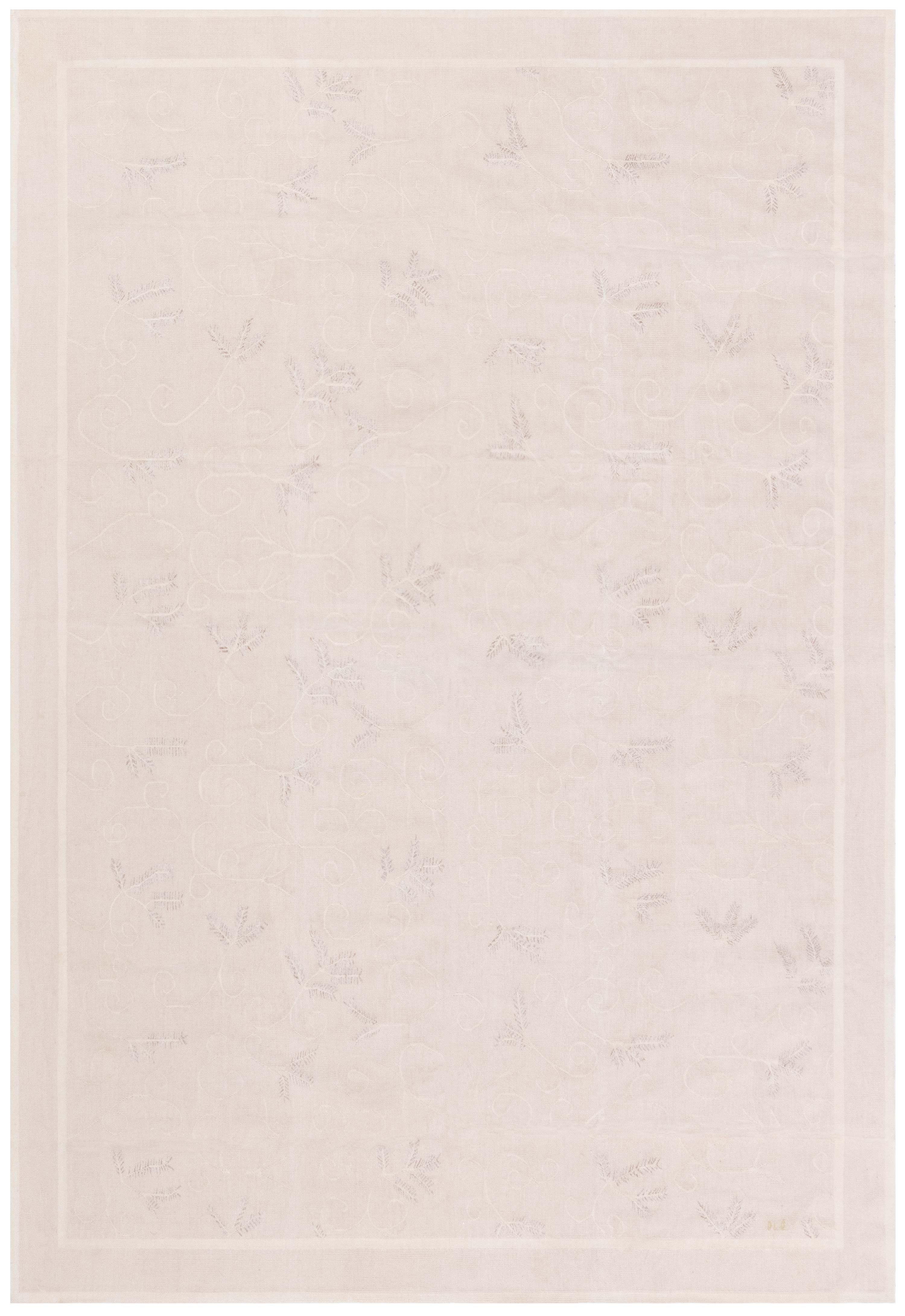 Aubusson Floral Design Rug by Eric Cohler for Doris Leslie Blau For Sale