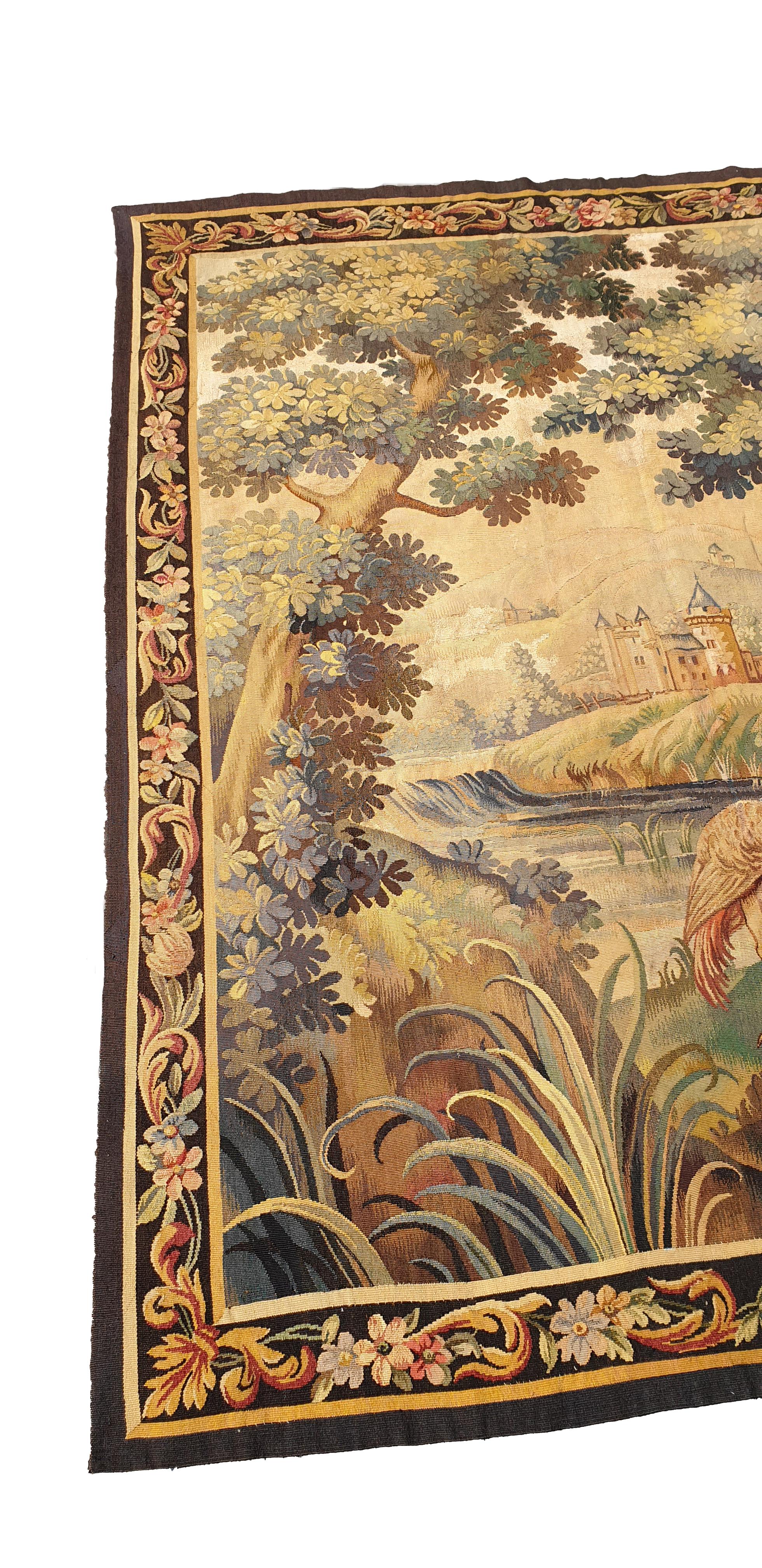 897 -  Aubusson French Antique Tapestry, 19th Century In Good Condition In Paris, FR
