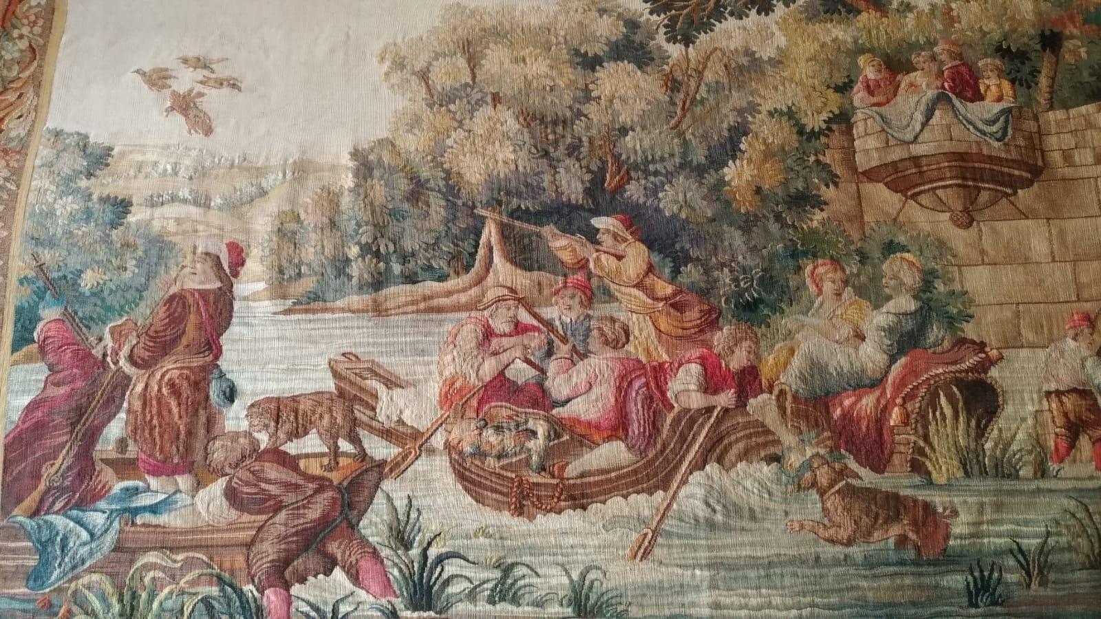 Mid-19th Century Aubusson French Antique Tapestry, 19th Century