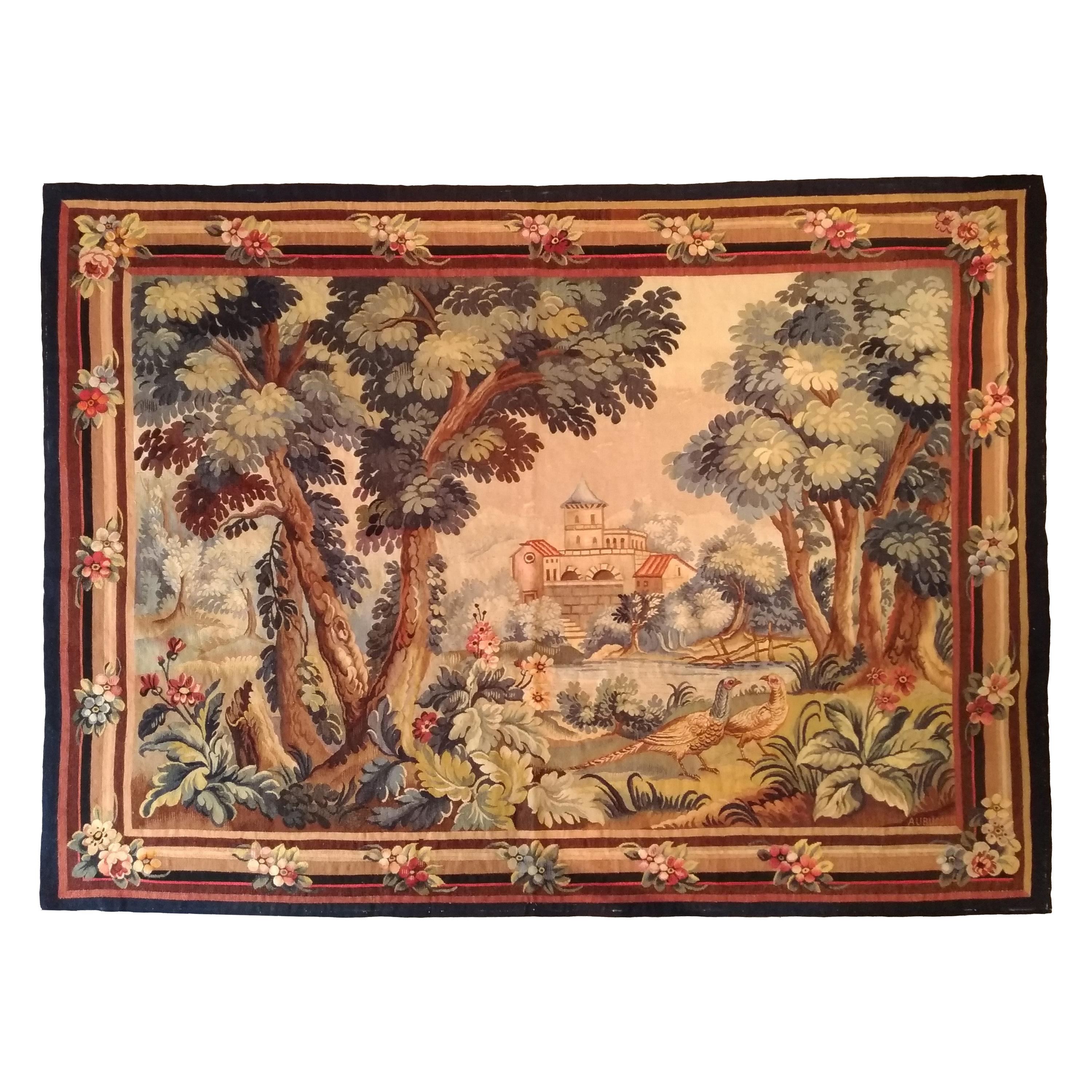 Aubusson Tapestry cartoon circa 1900 at 1stdibs