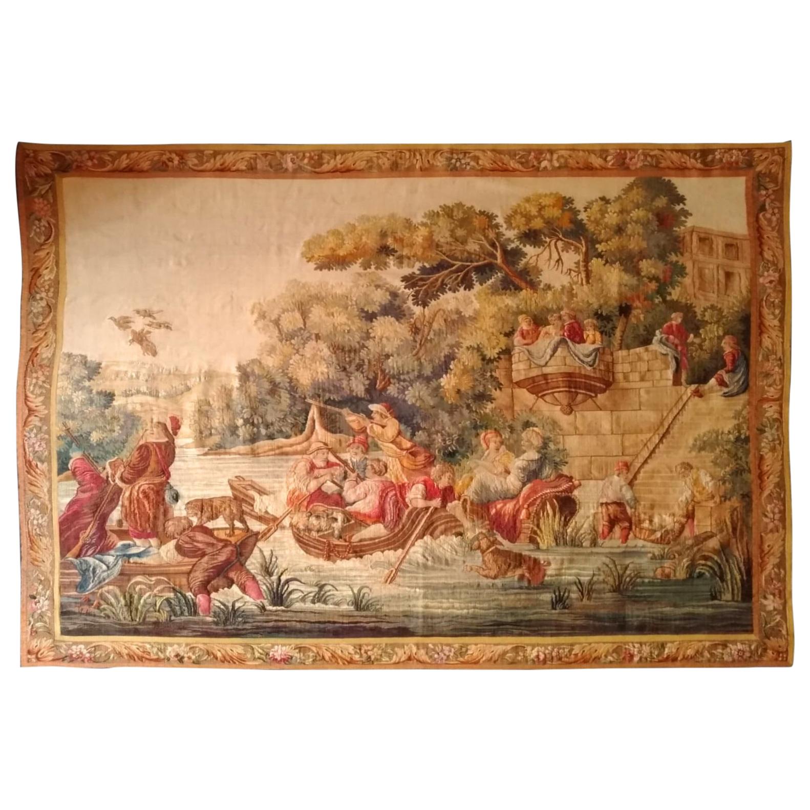 Aubusson French Antique Tapestry, 19th Century