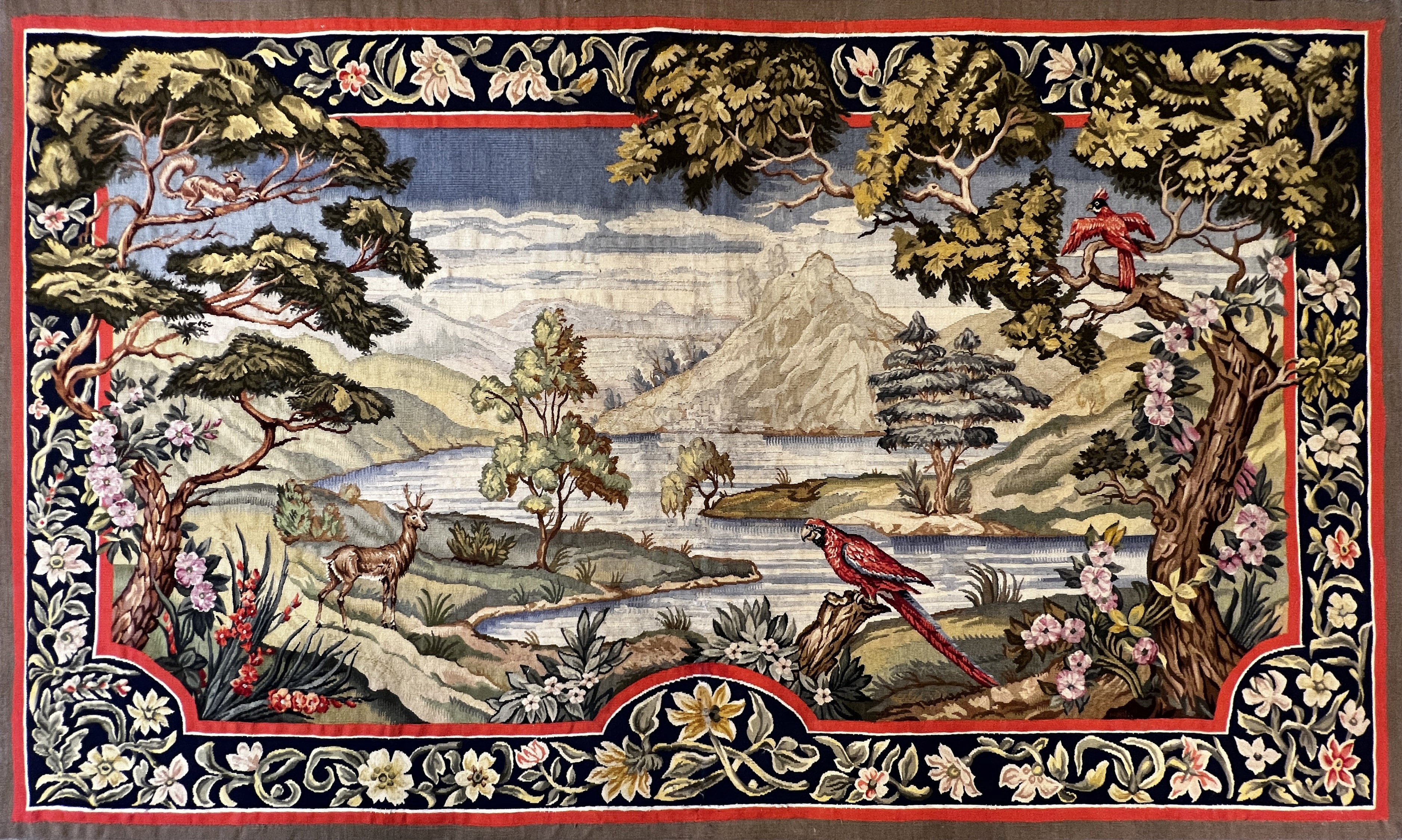 Aubusson französischer antiker Wandteppich, 19. Jahrhundert - N° 900