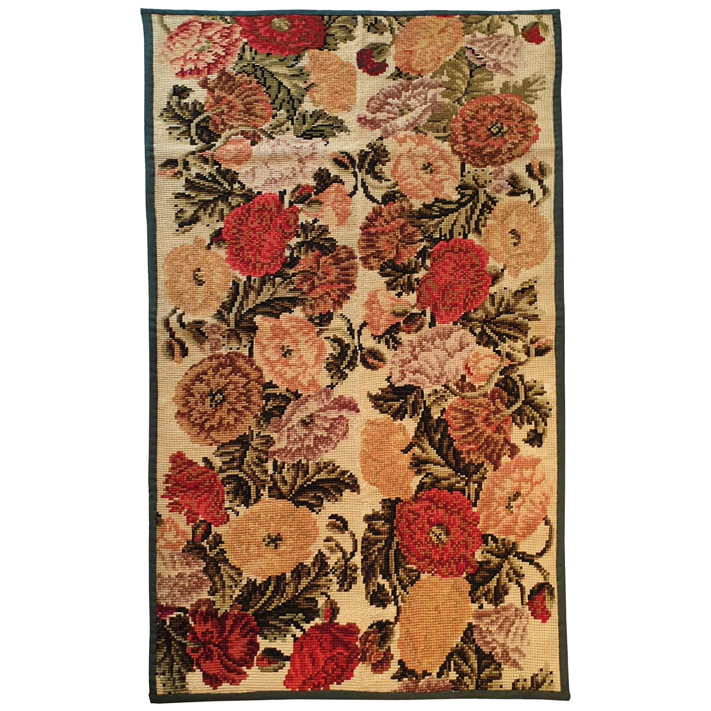 668 - Antiker französischer Aubusson-Textil:: 19. Jahrhundert.