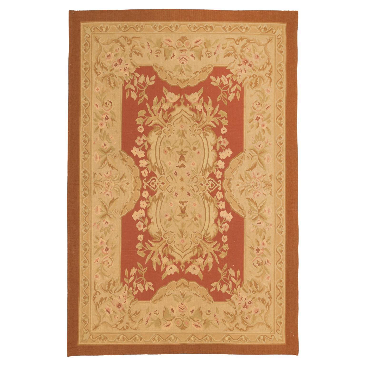 Aubusson French Style Chinese Flat-weave Rug, 21st Century