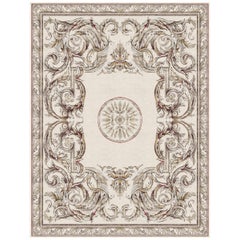 Floral pattern Modern Classics Rug handmade - Aubusson Heraldy Palais Royal