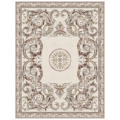 Floral pattern Modern Classics Rug handmade - Aubusson Heraldy Palais Royal 