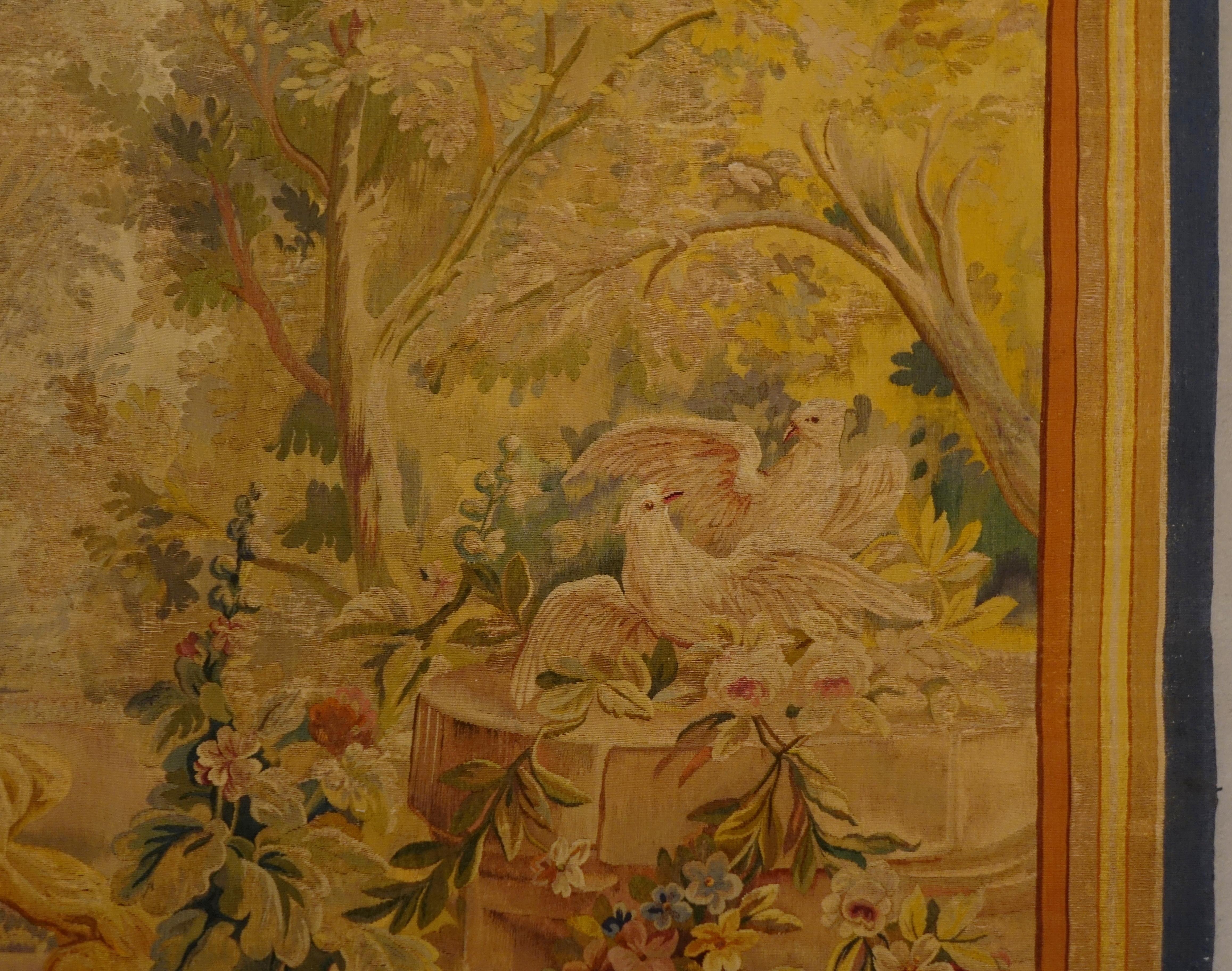 Aubusson Manufacture Tapestry, Initialed, Depicting 