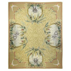 Aubusson Needle Point Wool Weave Rug 7'10'' x 9'11''