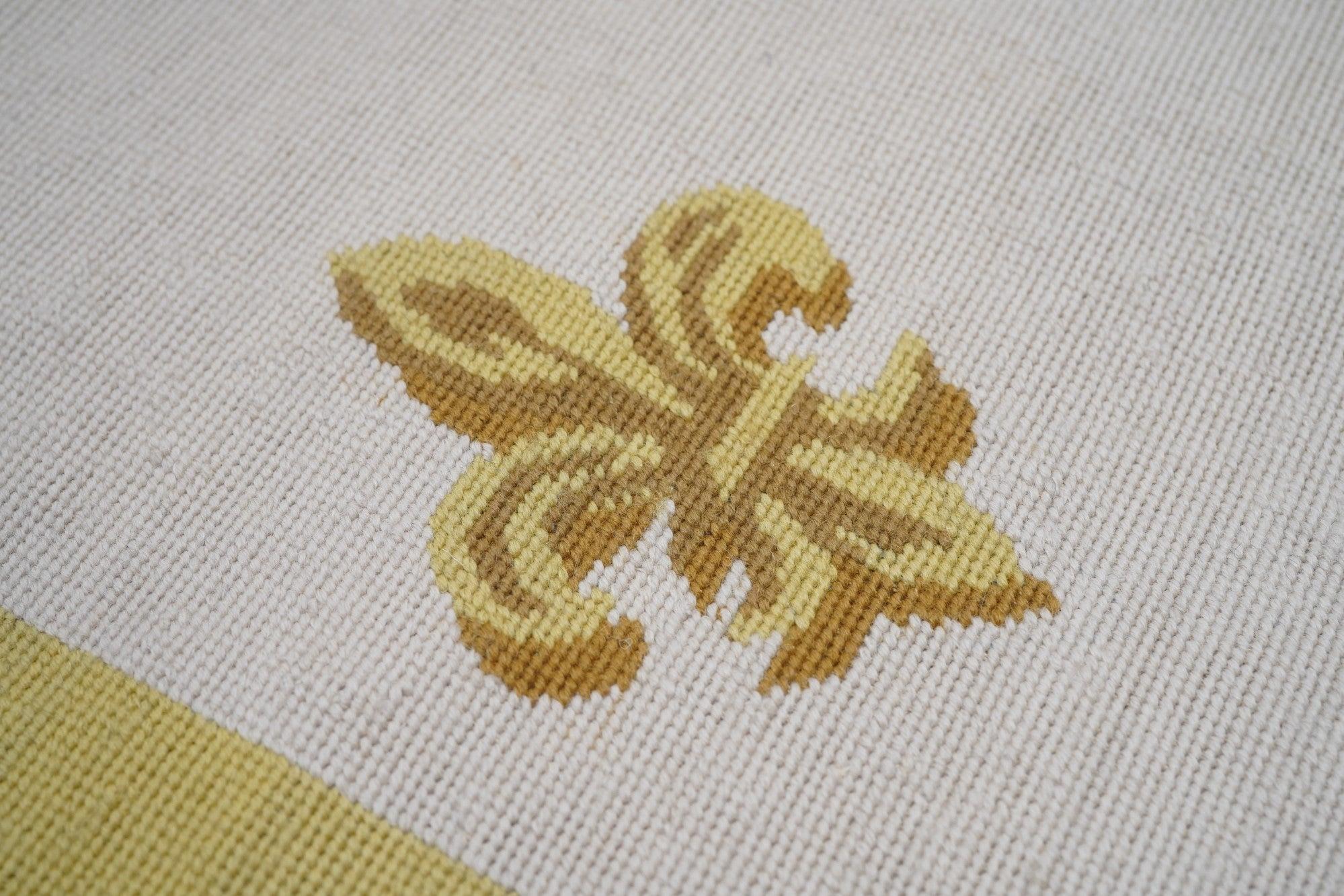French Aubusson Rug 10 x 13.9 For Sale