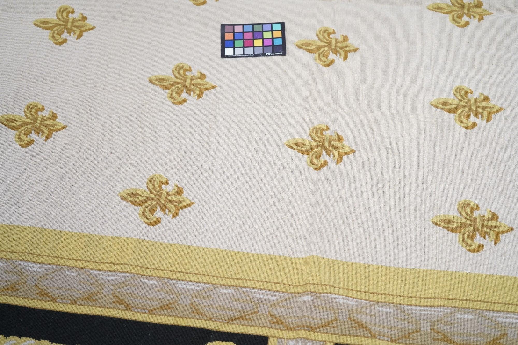 Aubusson Rug 10 x 13.9 For Sale 2