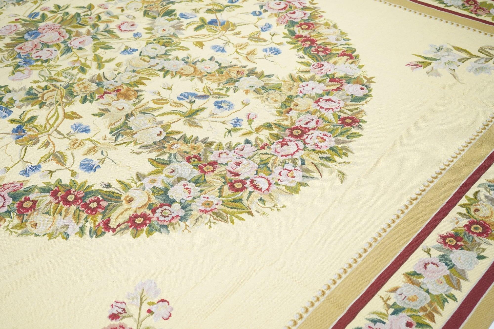 Wool Aubusson Rug 10'0