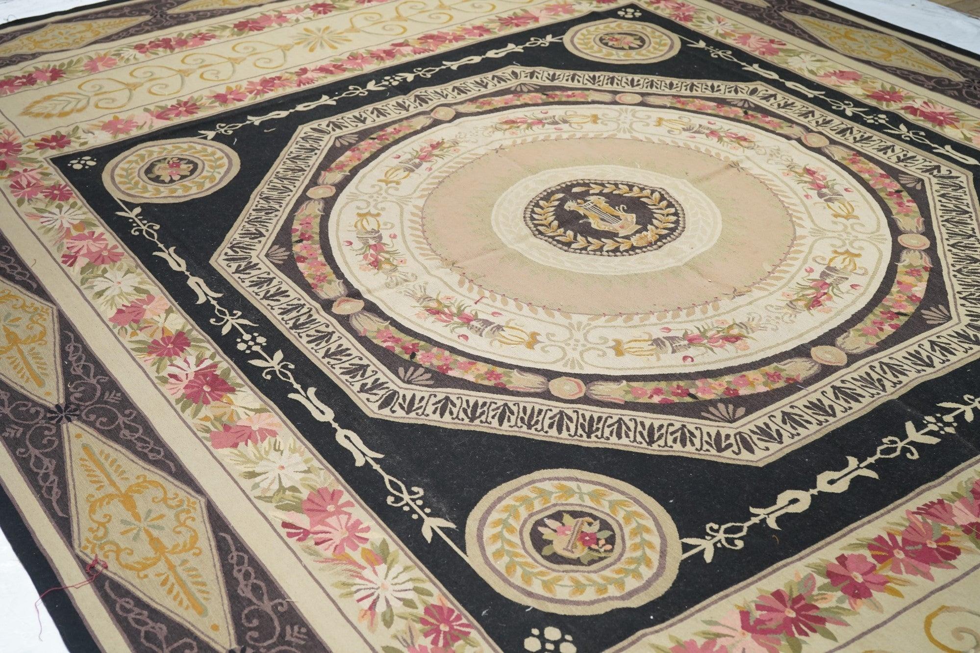 Wool Aubusson Rug 10'0