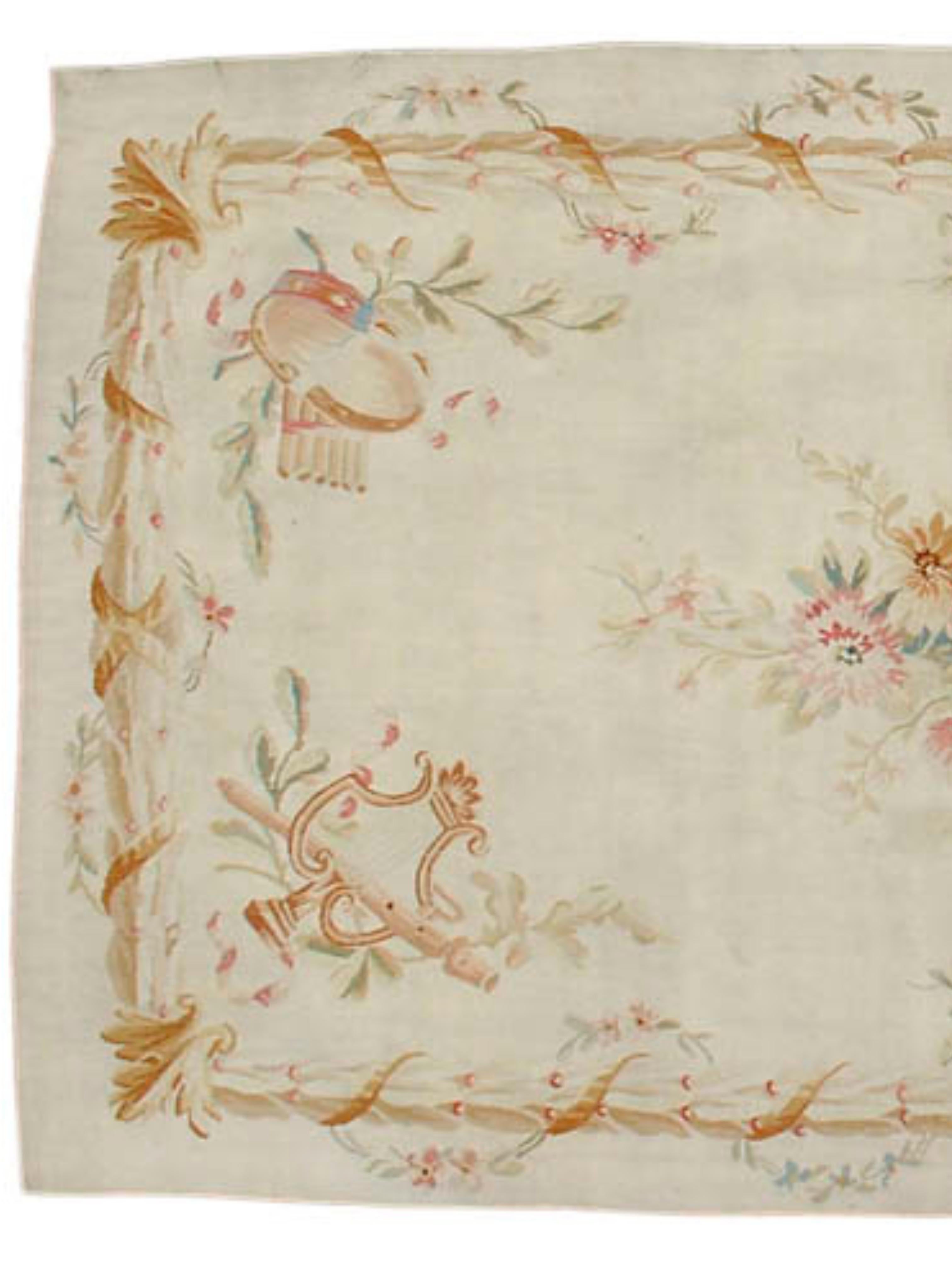 Francese Tappeto Aubusson, XIX secolo in vendita