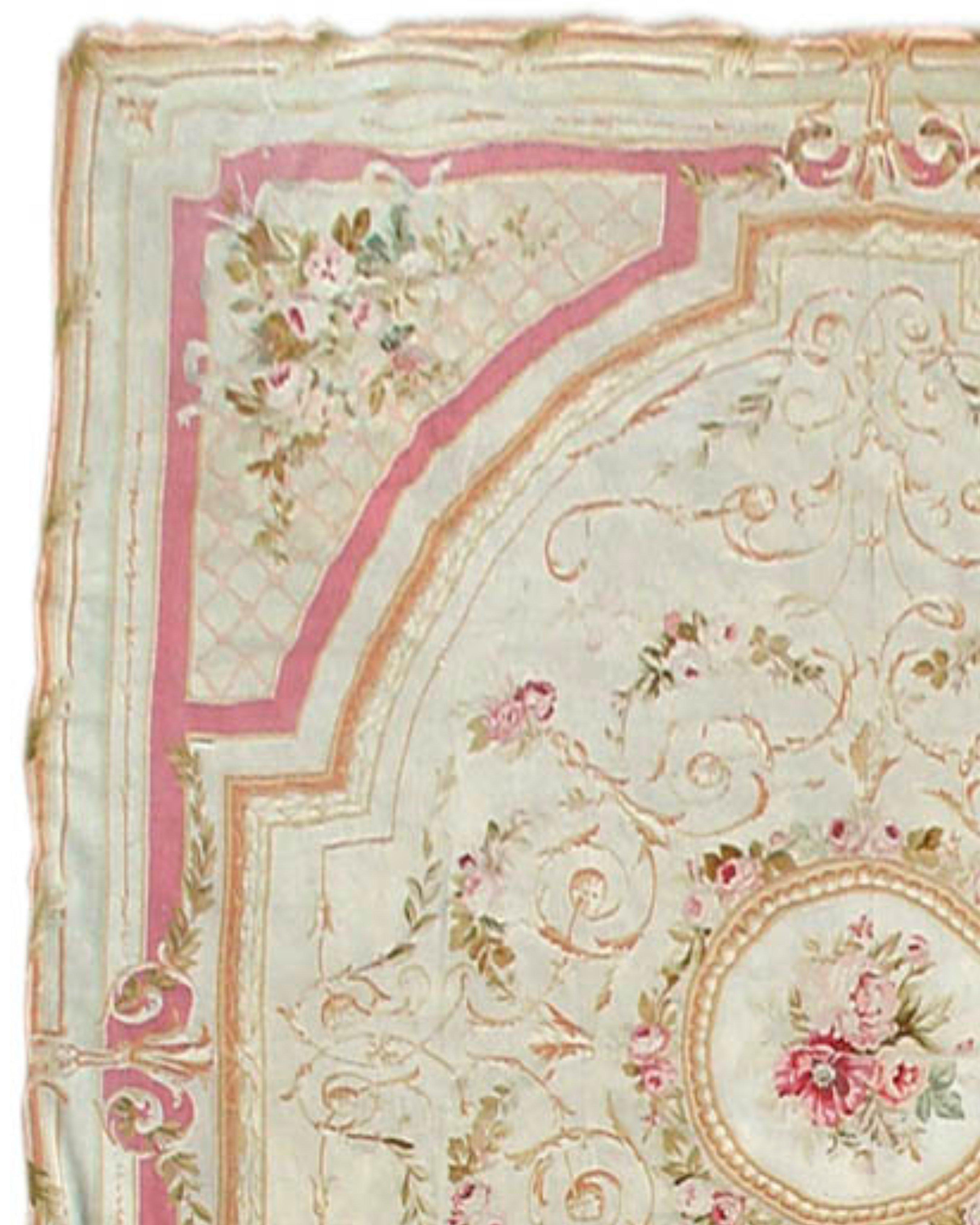 French Aubusson Rug, 19th century For Sale