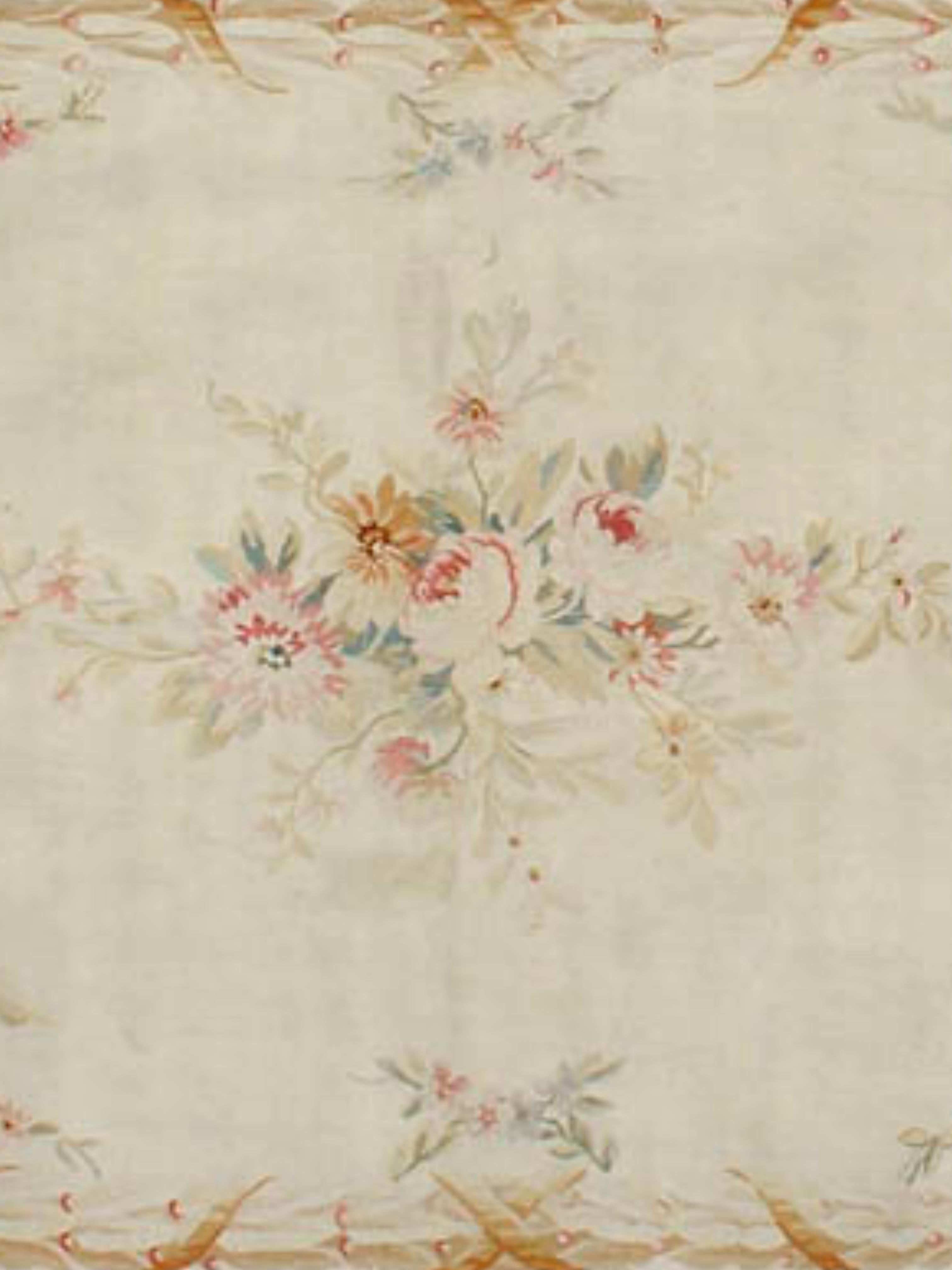 Annodato a mano Tappeto Aubusson, XIX secolo in vendita