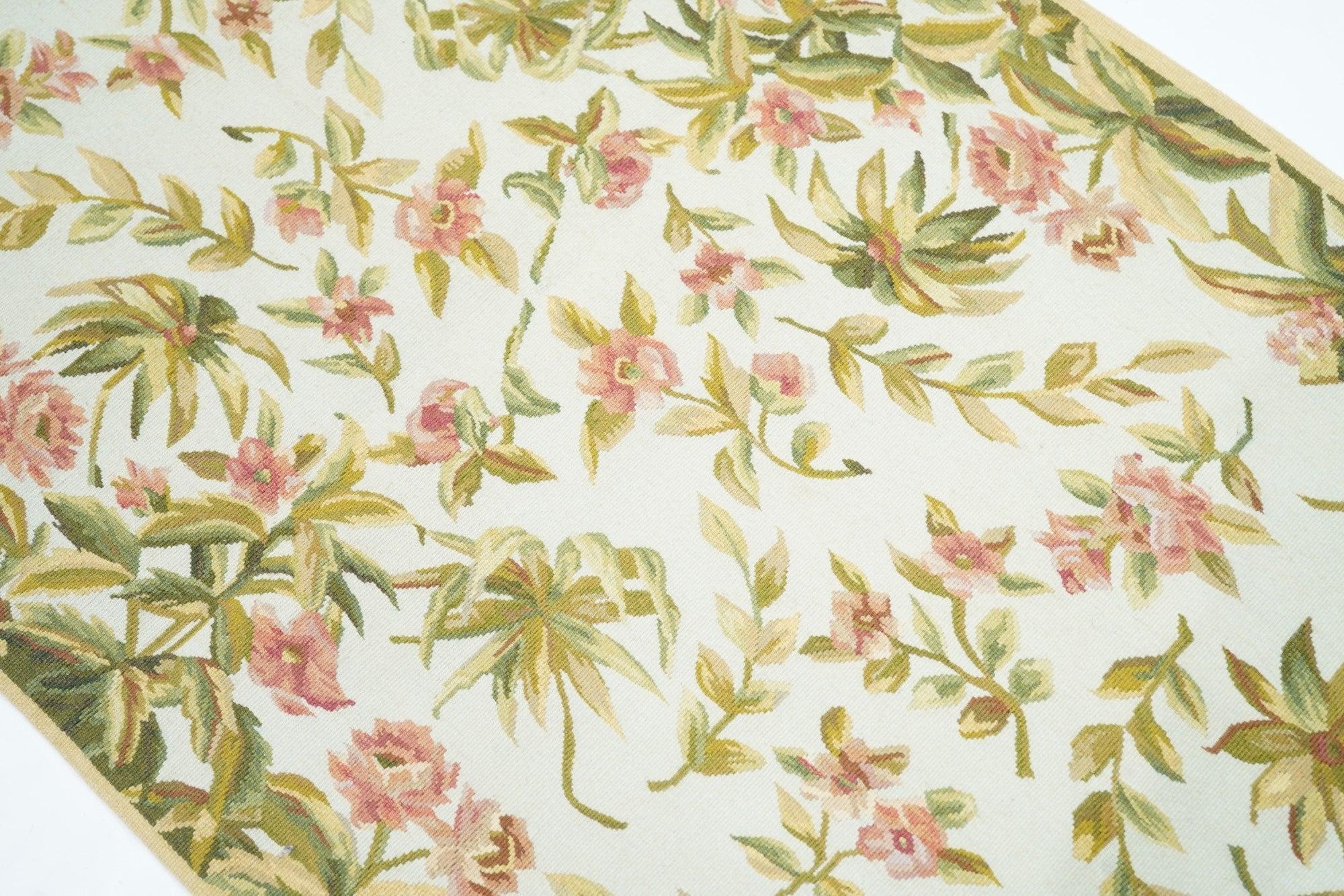 Tappeto Aubusson 2'5'' x 10'0'' in vendita 1