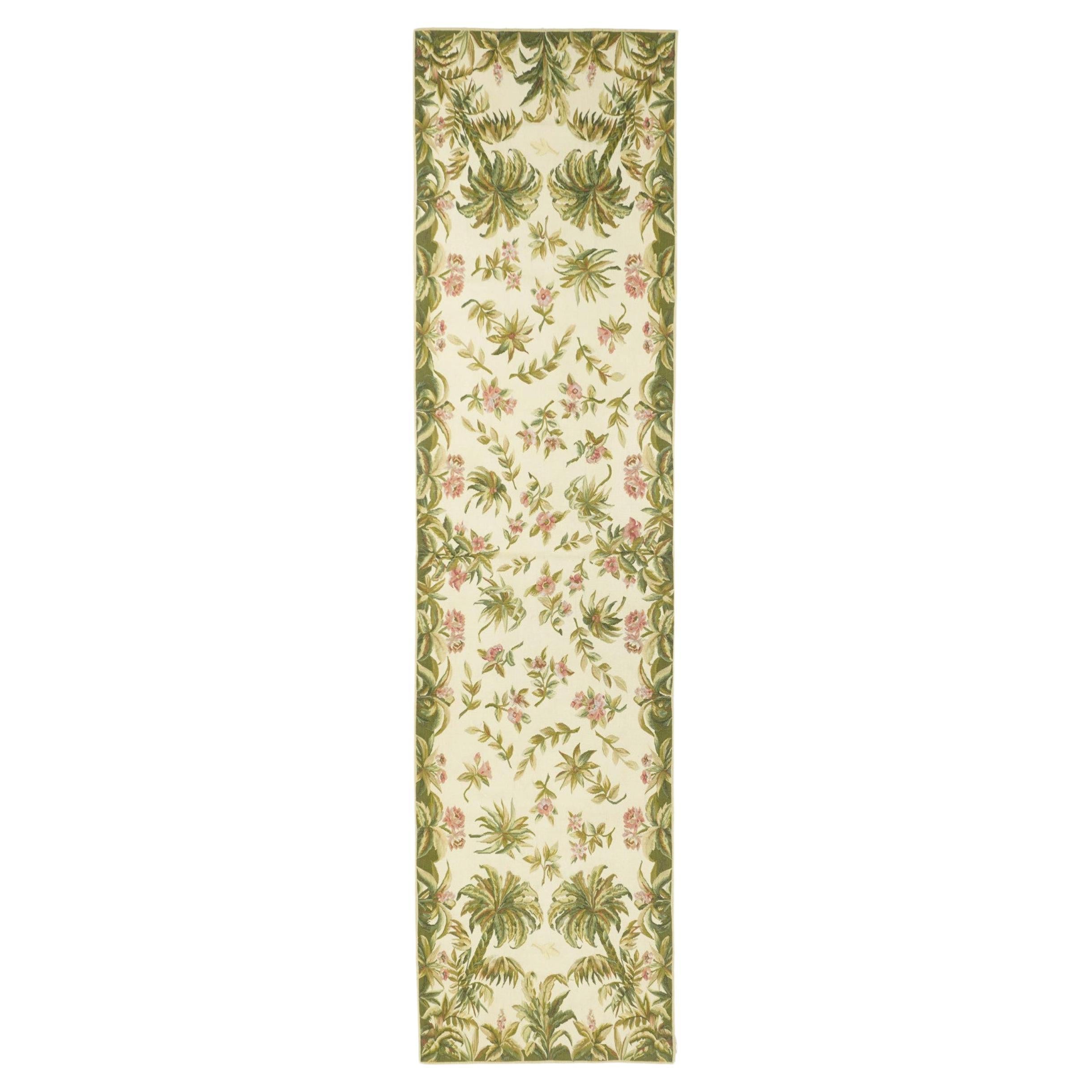 Aubusson-Teppich 2'5'' x 10'0" im Angebot