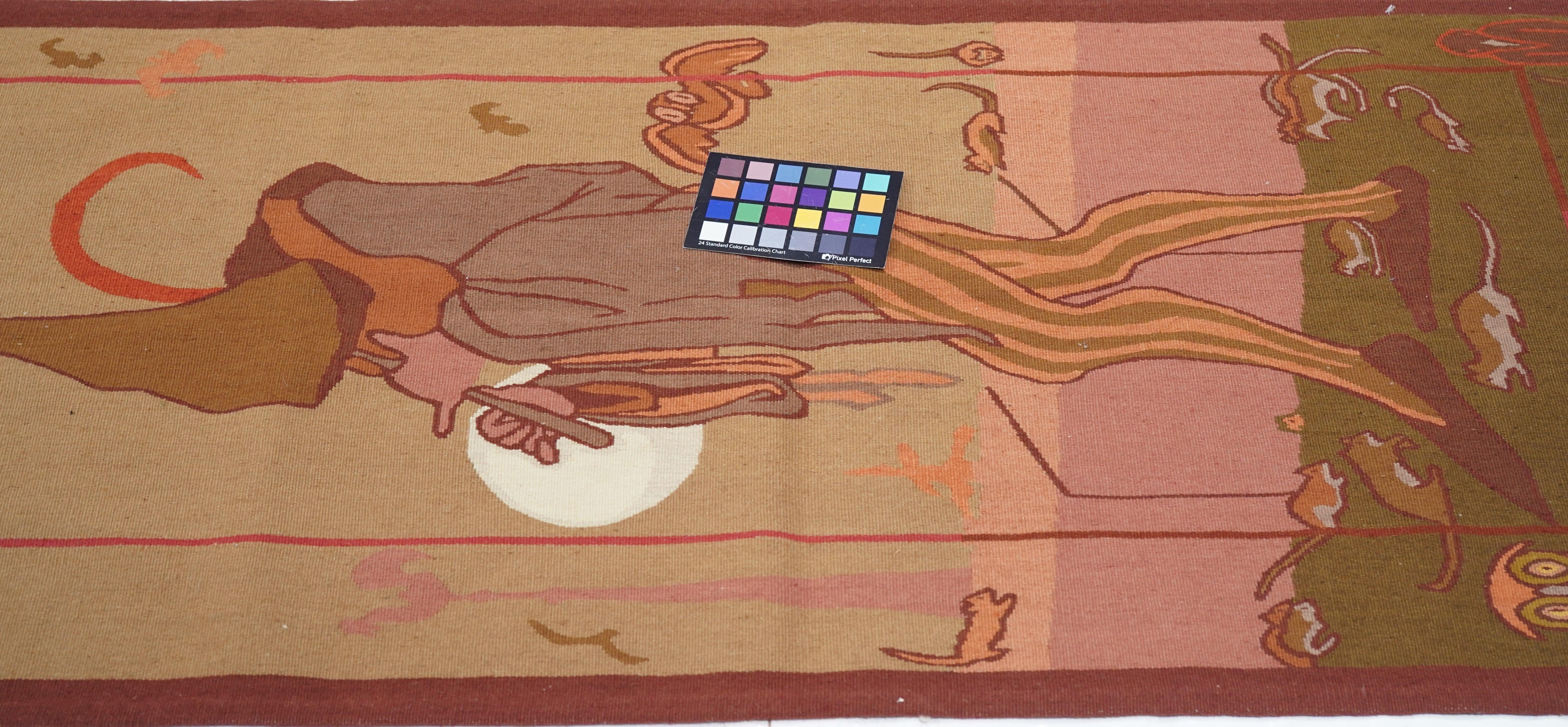 Alfombra Aubusson 2'9'' x 5'2'' Francés en venta