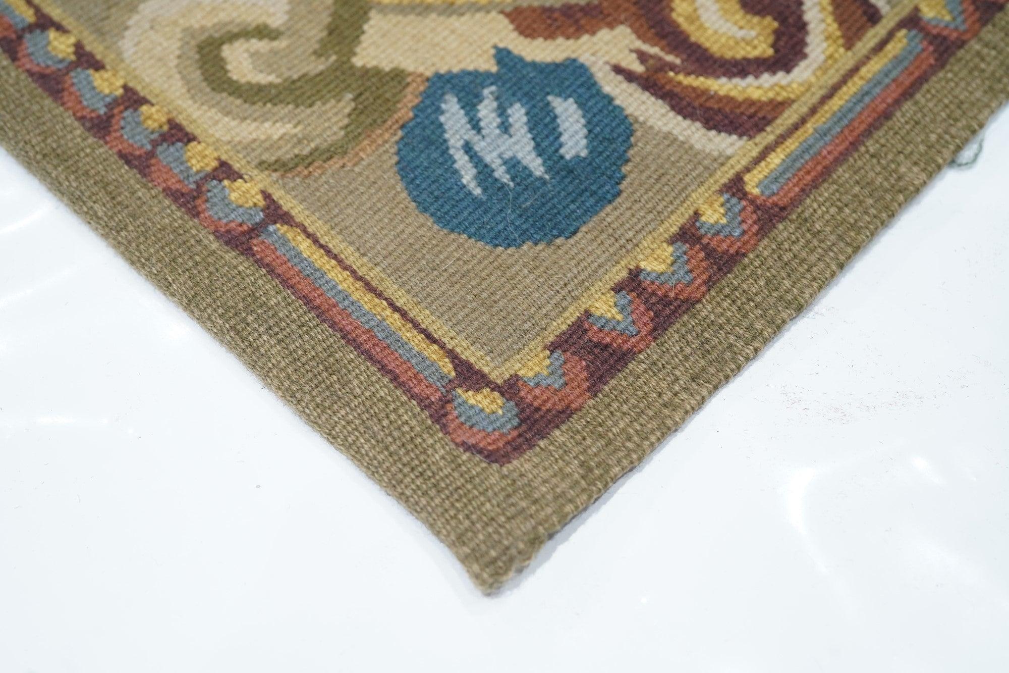 French Aubusson Rug 3'0