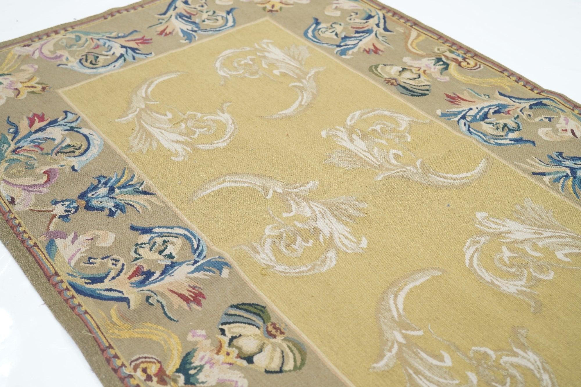 Wool Aubusson Rug 3'0