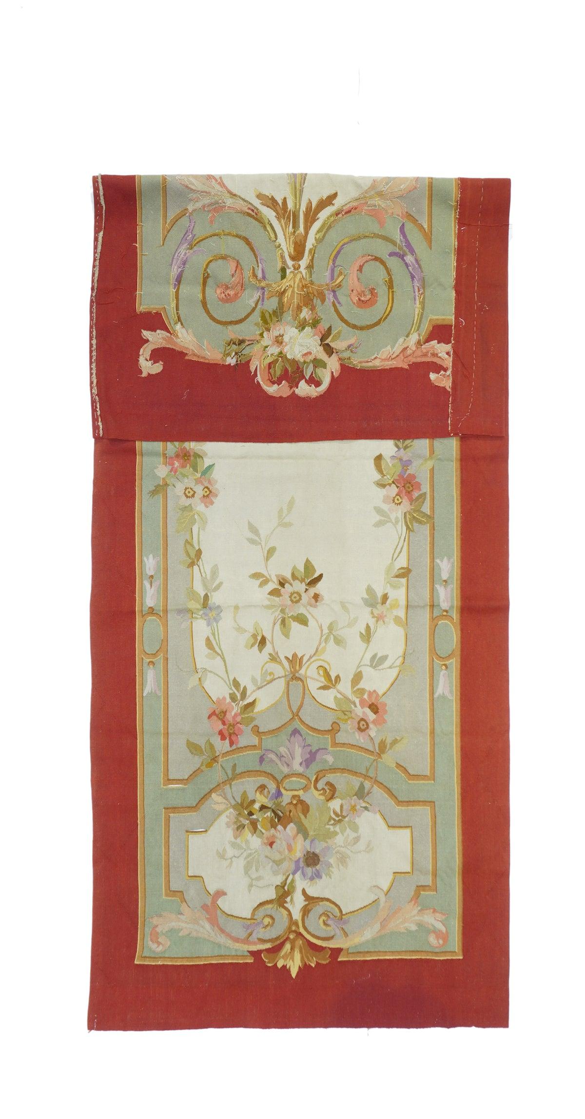 Aubusson Rug 3'10'' x 10'3''.