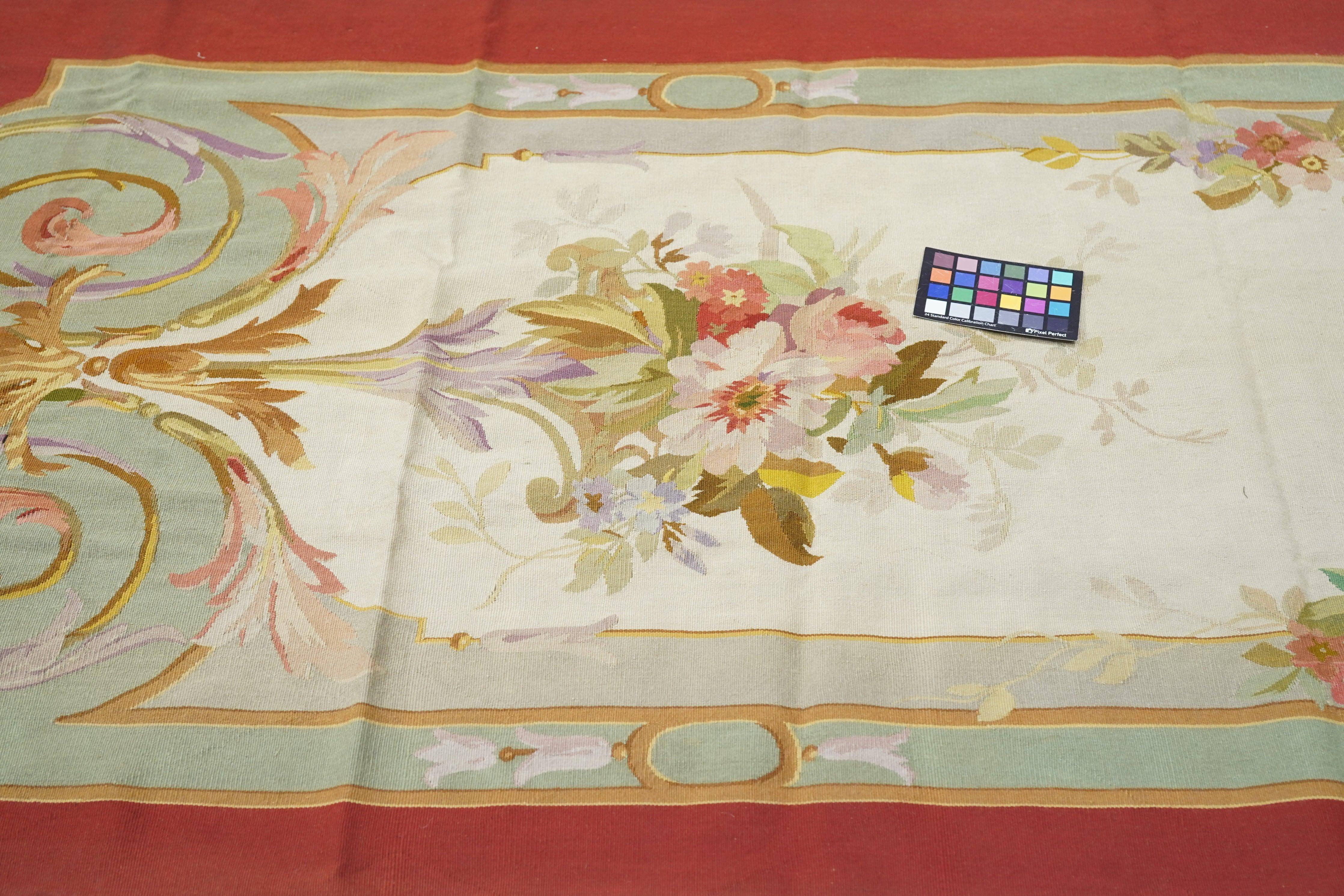 Aubusson Rug 3'10'' x 10'3'' For Sale 2