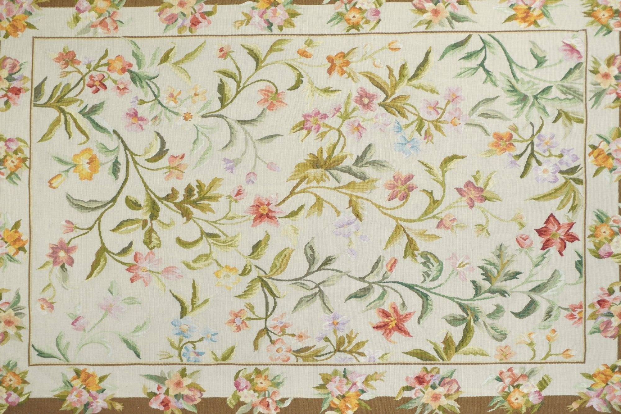 Contemporary Aubusson Rug 4'0