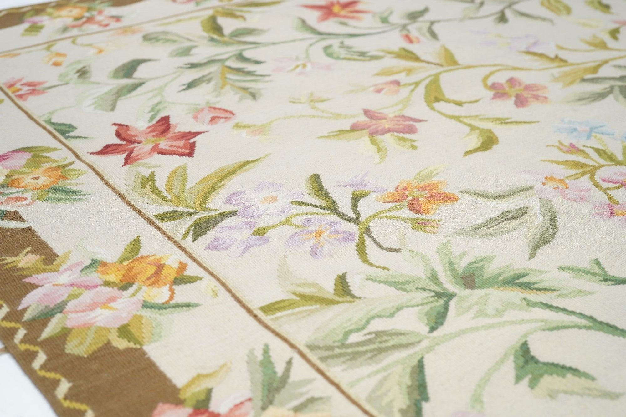 Wool Aubusson Rug 4'0