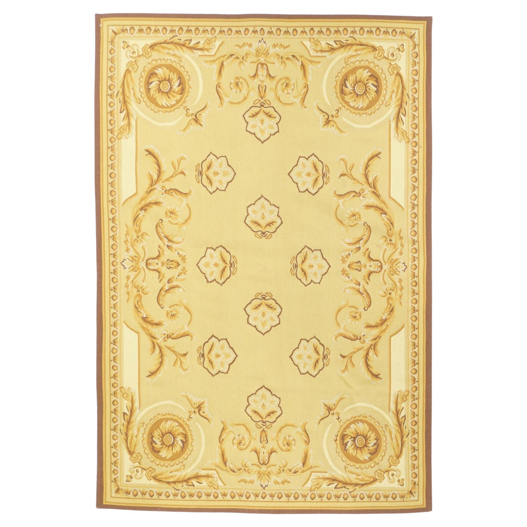 Aubusson Rug 4'0" x 6'0" For Sale