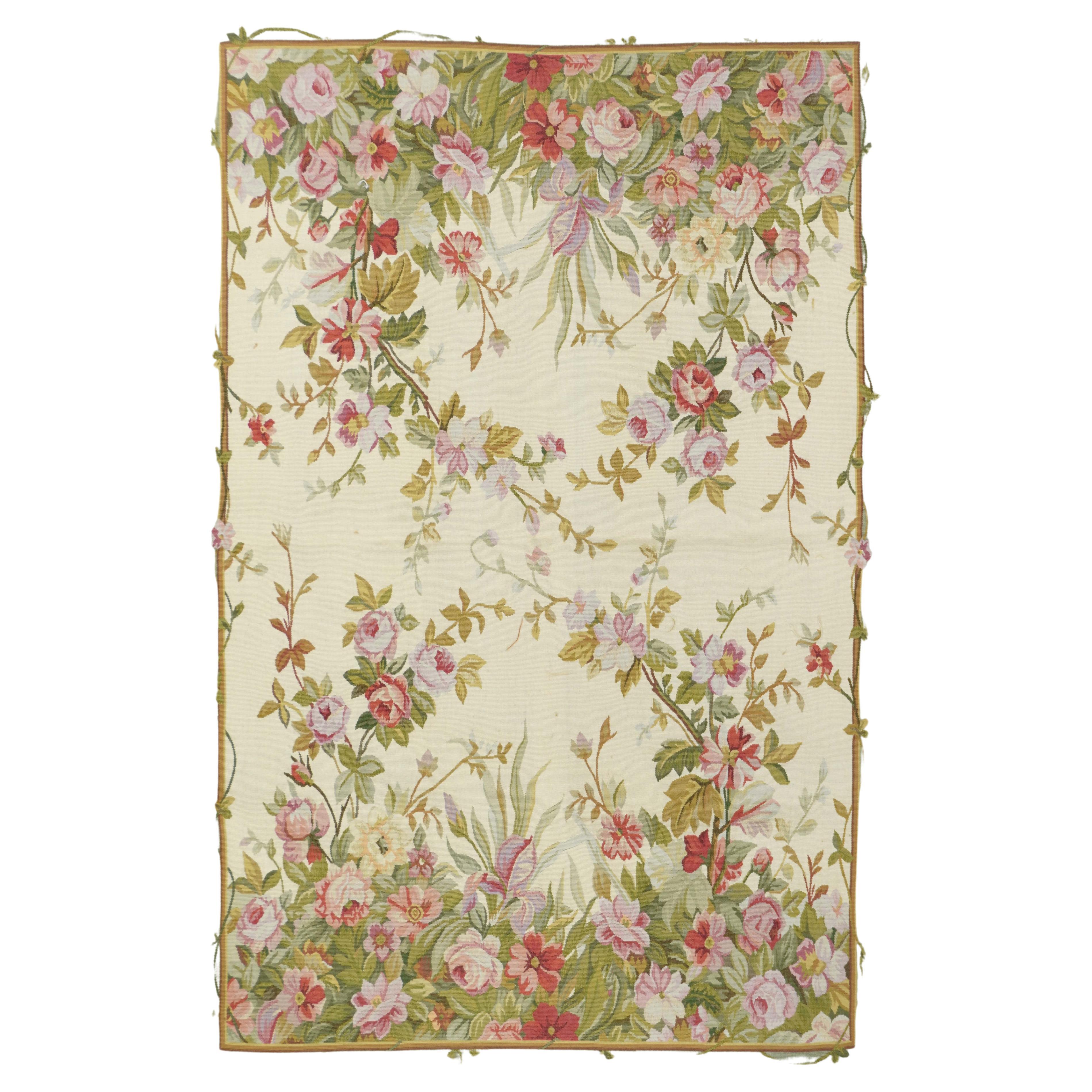 Aubusson Rug 4'0" x 6'0"